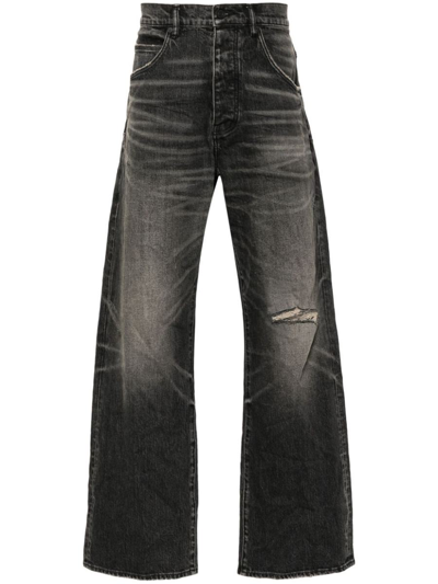 Purple Brand Wide-leg Denim Jeans In Black
