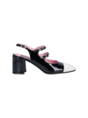 Carel Papaya Sling-back Leather Courts In White