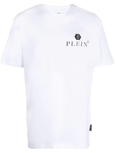 Philipp Plein Hexagon Logo-print T-shirt In White
