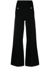 Twinset Open-knit Trousers In Black  
