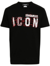 DSQUARED2 `ICON SCRIBBLE COOL FIT` CREW-NECK T-SHIRT