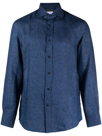 Brunello Cucinelli Shirt In Blue