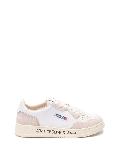 Autry `medalist Low` Leather Trainers In White