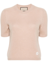 GUCCI KNIT CREW-NECK SHORT SLEEVE SWEATER