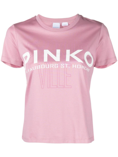 Pinko `quentin` T-shirt In Pink