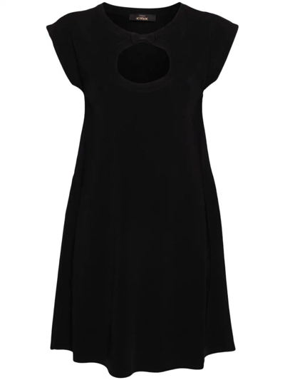 Twinset `actitude` Mini Dress In Black  