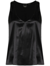Pinko Top Scollo A U In Black  