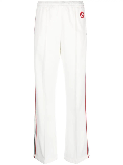 Gucci Striped Track Trousers In White
