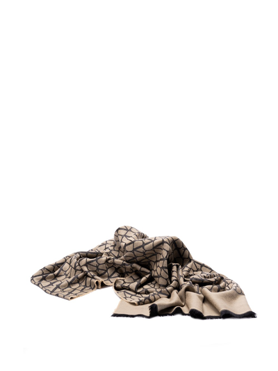 Valentino Garavani `toile Iconographe` Stole In Beige