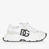 Dolce & Gabbana Daymaster Nylon And Suede Sneakers In White