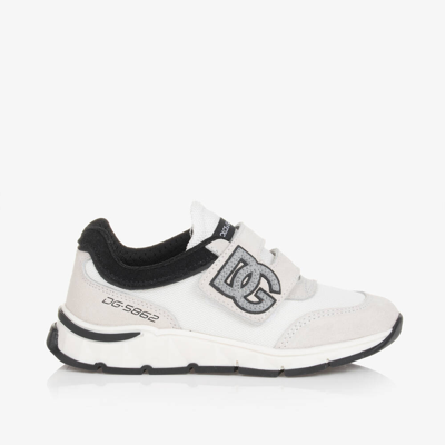Dolce & Gabbana Mixed-material Sneakers In White