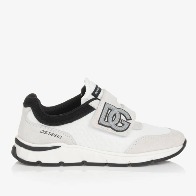 Dolce & Gabbana Dg Suede Sneakers In White