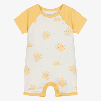 Kissy Love Babies' Ivory & Yellow Cotton Sunny Day Shortie