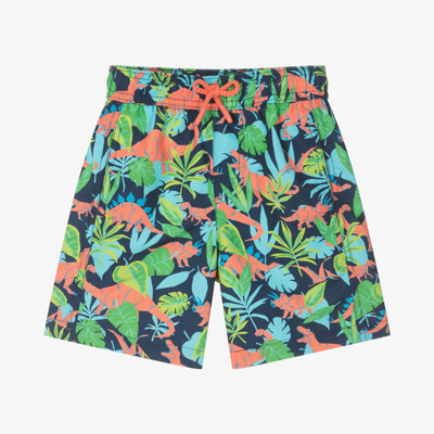 Hatley Babies' Boys Blue Dino Jungle Swim Shorts (upf50+)