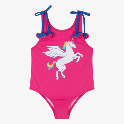 Hatley Kids' Girls Pink Unicorn Swimsuit (upf50+)