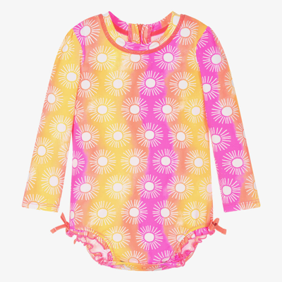Hatley Baby Girls Pink Sun Swimsuit (upf50+)