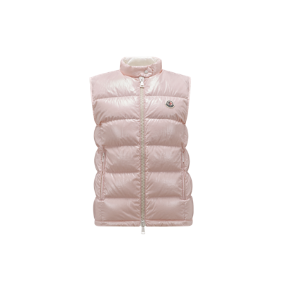 Moncler Collection Alcibia Down Vest Pink In Rose