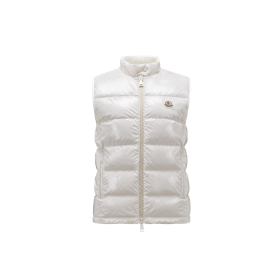 Moncler Collection Alcibia Down Vest White In Blanc