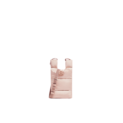 Moncler Collection Legere Cross Body Bag White In Pink