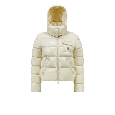 Moncler Collection Andro Short Down Jacket Yellow In Jaune