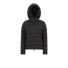 Moncler Women Alete Hooded Short Down Jacket In Black