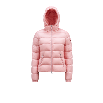 Moncler Collection Gles Short Down Jacket Pink In Rose