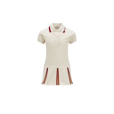 Moncler Kids' Polo Shirt Dress White