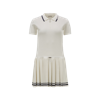 Moncler Polo Knitted Minidress In White
