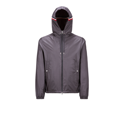 Moncler Collection Grimpeurs Hooded Jacket Grey In Gris