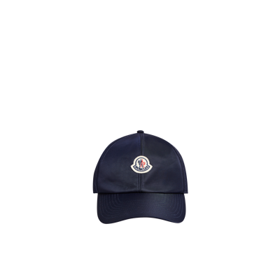 Moncler Collection Satin Baseball Cap Blue