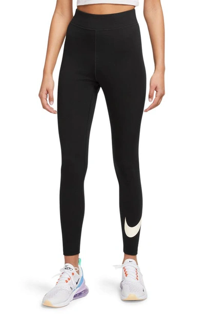 Nike Women's  Sportswear Classics High-waisted Graphic Leggings In Black