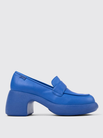 Camper Thelma 70mm Leather Loafers In Blue