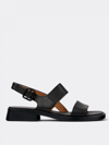 Camper Flat Sandals  Woman Color Black In Black