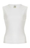 Flore Flore Esmé Organic Cotton Tank Top In White