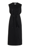 Max Mara Women Sleeveless Wool And Cashmere Coat In Black