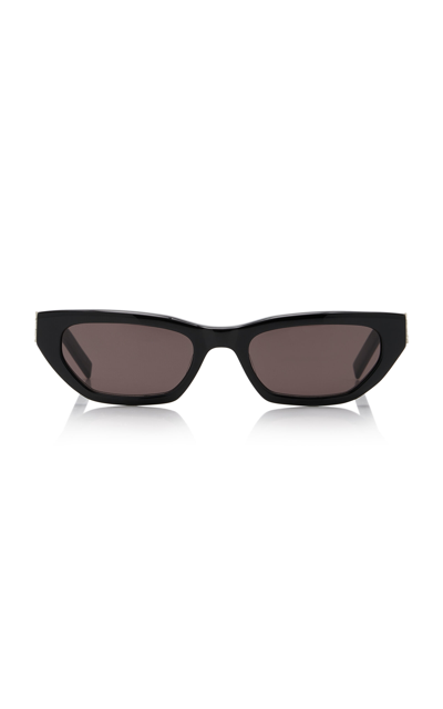 Saint Laurent Cat-eye Acetate Sunglasses In Black