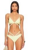 Simkhai Harlen Triangle Bikini Top In Luminary