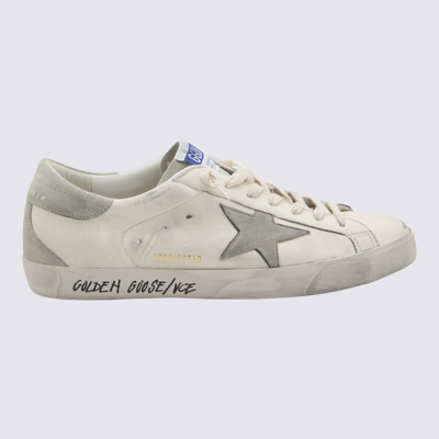 Golden Goose Super Star Sneakers In White Ice Grey