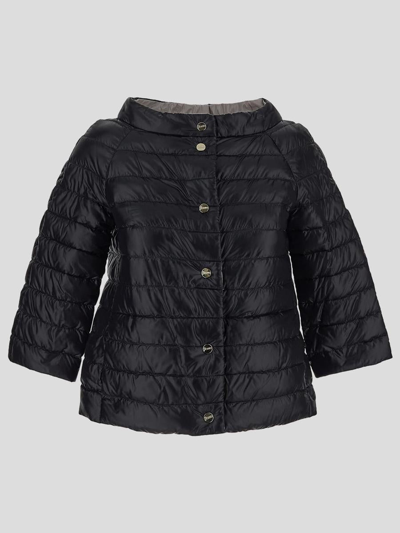 Herno Reversible Buttoned Padded Jacket In Multi