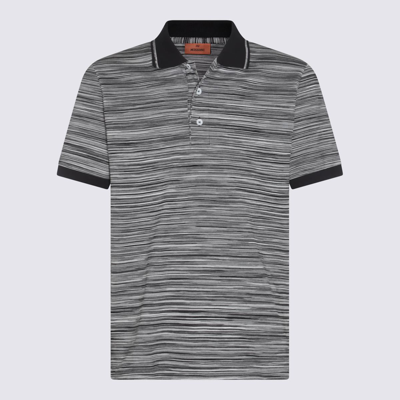 MISSONI MISSONI BLACK COTTON POLO SHIRT