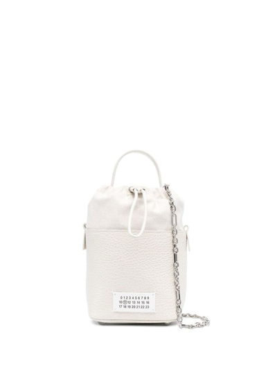Maison Margiela Hand Bag In White Leather In Cream