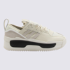 Y-3 Y-3 ADIDAS IVORY LEATHER RIVALRY SNEAKERS