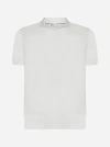 Brunello Cucinelli Cotton Polo Shirt In White