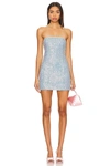 SUPERDOWN CLAUDIA SEQUIN DENIM DRESS