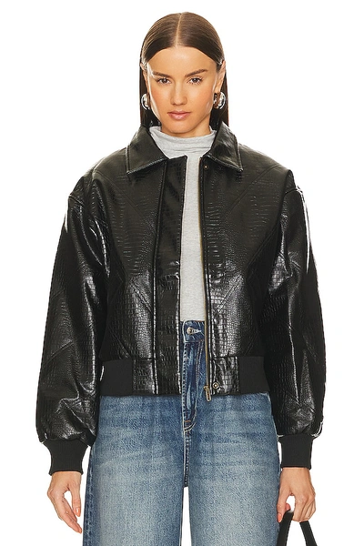 Superdown X Bridget Katrina Oversized Jacket In Black