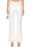 Superdown Avia Pant In White Sequin