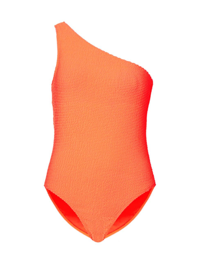 Milly Women's Joni One-shoulder One-piece Swimsuit In Orange