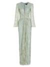 JENNY PACKHAM WOMEN'S DARCY BEADED TULLE GOWN