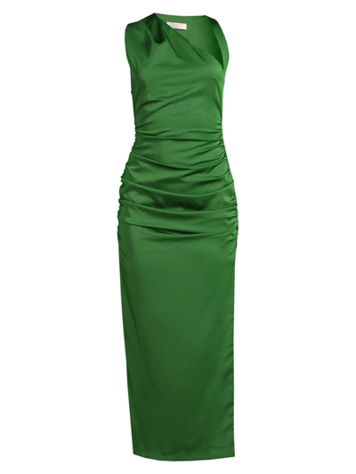 Bec & Bridge Women's Ula One-shoulder Midi-dress In Pine Green