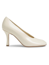 BURBERRY WOMEN'S BABY 90MM LEATHER PUMPS